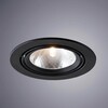 Миниатюра фото встраиваемый светильник arte lamp a6664pl-1bk | 220svet.ru