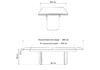 Миниатюра фото керамический стол 200(260)х100х77 woodville монерон черный 588032 | 220svet.ru
