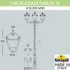 Миниатюра фото парковый фонарь fumagalli tabor adam/simon 2l u33.205.m30.ayh27 | 220svet.ru