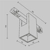 Миниатюра фото трековый магнитный светодиодный светильник maytoni alfa tr121-2-7w4k-w | 220svet.ru