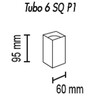 Миниатюра фото потолочный светильник topdecor tubo6 sq p1 29 | 220svet.ru