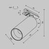 Миниатюра фото трековый однофазный светодиодный светильник maytoni focus led tr021-1-12w3k-w-bbs | 220svet.ru