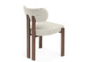 Миниатюра фото стул на металлокаркасе woodville bandi бежевый / орех 15942 | 220svet.ru