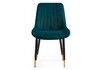 Миниатюра фото стул seda 1 green / gold / black | 220svet.ru