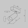 Миниатюра фото трековый магнитный светильник maytoni radity focus led tr103-4-12wtw-m-b | 220svet.ru