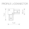 Миниатюра фото коннектор l-образный nowodvorski profile 9456 | 220svet.ru