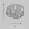 Миниатюра фото потолочный светильник maytoni frame mod174cl-09mg | 220svet.ru