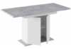 Миниатюра фото стол деревянный раскладной woodville carla белый / цемент светлый 629332 | 220svet.ru