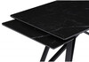 Миниатюра фото керамический стол 140(200)х80 раскладной woodville вилсон черный мрамор shakespeare black / черный 612176 | 220svet.ru