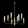 Миниатюра фото потолочная люстра на штанге crystal lux simply sp8 brass | 220svet.ru
