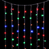 Миниатюра фото гирлянда занавес облегченный 3x2м разноцветный 220в 600 led, провод прозрачный пвх, ip20 ltc pcl601not-10-2m | 220svet.ru