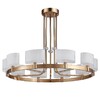 Миниатюра фото подвесная люстра newport 4338+2/c gold м0062173 | 220svet.ru