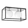 Миниатюра фото потолочная люстра lumina deco maldini ldc 8060-2 chr+bk | 220svet.ru