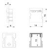 Миниатюра фото заглушка deko-light end cap p-au-02-08 set 2 pcs 978040 | 220svet.ru