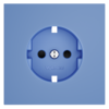 Миниатюра фото накладка для розетки с заземлением и защитными шторками voltum s70 vls000715 (деним) | 220svet.ru