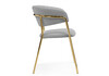 Миниатюра фото стул на металлокаркасе woodville kamelia велюр светло-серый / золотой 15947 | 220svet.ru
