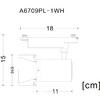 Миниатюра фото трековый однофазный светильник arte lamp track lights a6709pl-1wh | 220svet.ru