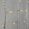 Миниатюра фото гирлянда бахрома 5 x 0,9 м желтая 220в, 348 led, провод прозрачный силикон, ip65 ltc ecc348-10-2y | 220svet.ru