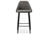 Миниатюра фото барный стул woodville джама темно-серый / черный матовый 448667 | 220svet.ru