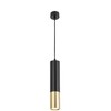 Миниатюра фото подвесной светильник lumina deco tuba ldp 1101-300 bk+gd | 220svet.ru