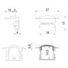 Миниатюра фото заглушка deko-light end cap f-et-02-12 set 2 pcs 978642 | 220svet.ru