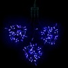Миниатюра фото комплект 3 синих нити по 20м, 600 led, провод черный пвх, ip54 ltc kdd600-11-1b | 220svet.ru