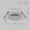 Миниатюра фото встраиваемый светильник maytoni atom dl025-2-01b-1(n) | 220svet.ru