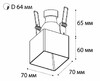 Миниатюра фото встраиваемый светильник italline dl 3024 black | 220svet.ru