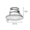 Миниатюра фото встраиваемый светильник italline it07-7012 black | 220svet.ru