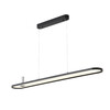 Миниатюра фото подвесной светильник crystal lux contour sp45w led black | 220svet.ru