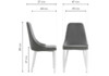 Миниатюра фото стул на металлокаркасе woodville kora black / dark gray 15752 | 220svet.ru