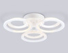 Миниатюра фото потолочный светодиодный светильник с пультом ду ambrella light acrylica fa8943 | 220svet.ru