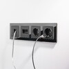 Миниатюра фото розетка ethernet rj-45 werkel черные матовый w1181008 | 220svet.ru
