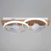 Миниатюра фото потолочный светильник reluce 29560-0.3-2+2 wh+wood | 220svet.ru