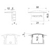 Миниатюра фото заглушка deko-light end cap f-et-02-15 set 2 pcs 978652 | 220svet.ru