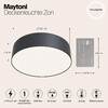 Миниатюра фото потолочный светодиодный светильник maytoni zon c032cl-l32b4k | 220svet.ru