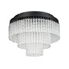 Миниатюра фото потолочная люстра lumion spirals 6576/11cr черный | 220svet.ru