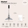 Миниатюра фото подвесной светодиодный светильник maytoni bangkok mod185pl-l11b3k3 | 220svet.ru