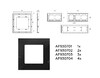 Миниатюра фото рамка 2-постовая ambrella volt alfa grand af930702 | 220svet.ru