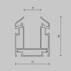 Миниатюра фото профиль для встройки магнитного шинопровода maytoni accessories for tracks exility tra034mp-2s-1 | 220svet.ru