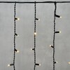 Миниатюра фото гирлянда бахрома 3,2 x 0,9 м тепло-белая 220в, 168 led, провод черный каучук, ip65 ltc ll168-1-2ww | 220svet.ru