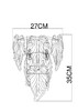 Миниатюра фото настенный светильник arte lamp lilly a4070ap-2go | 220svet.ru
