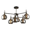 Миниатюра фото потолочная люстра imex md.4890-6-s coffee+fgd | 220svet.ru
