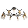 Миниатюра фото потолочная люстра loft it sven 10024/8 black | 220svet.ru