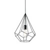 Миниатюра фото подвесной светильник ideal lux ampolla-3 sp1 nero | 220svet.ru