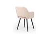 Миниатюра фото стул на металлокаркасе woodville эолин бежевый (glory 03) / черный 631711 | 220svet.ru