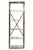 Миниатюра фото стеллаж стекло 60*40*180см garda decor gy-01000 | 220svet.ru