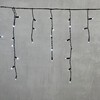 Миниатюра фото гирлянда бахрома с колпачком 3,1 x 0,5 м белая 220в, 120 led, провод черный пвх, ip65 ltc pil120cap-11-2w | 220svet.ru