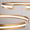 Миниатюра фото подвесной светодиодный светильник eurosvet smart gap 90280/3 золото | 220svet.ru
