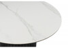 Миниатюра фото керамический стол woodville гравент 90 белый мрамор snow white / черный 625917 | 220svet.ru